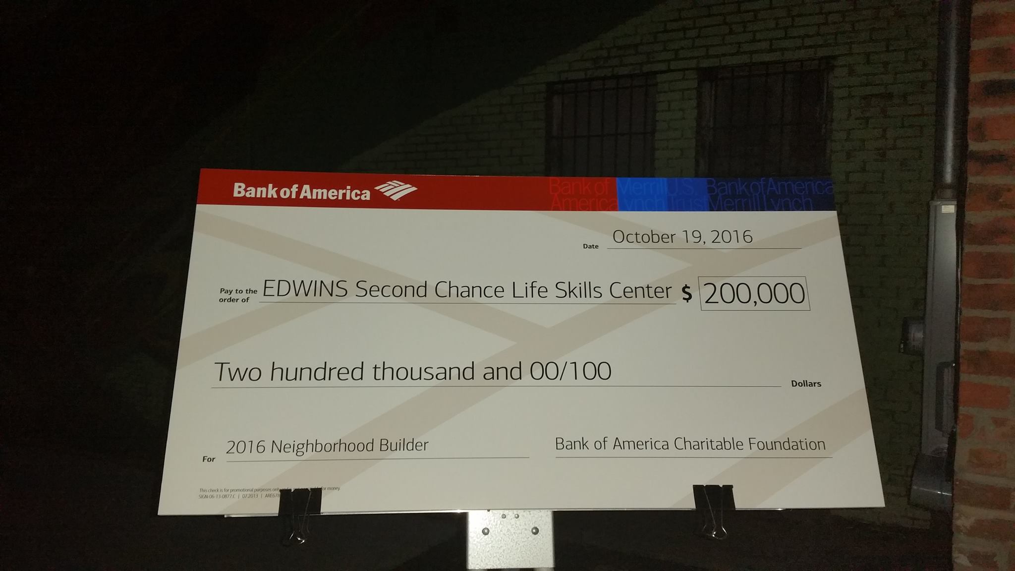 Thank You Bank Of America Edwins Leadership Restaurant