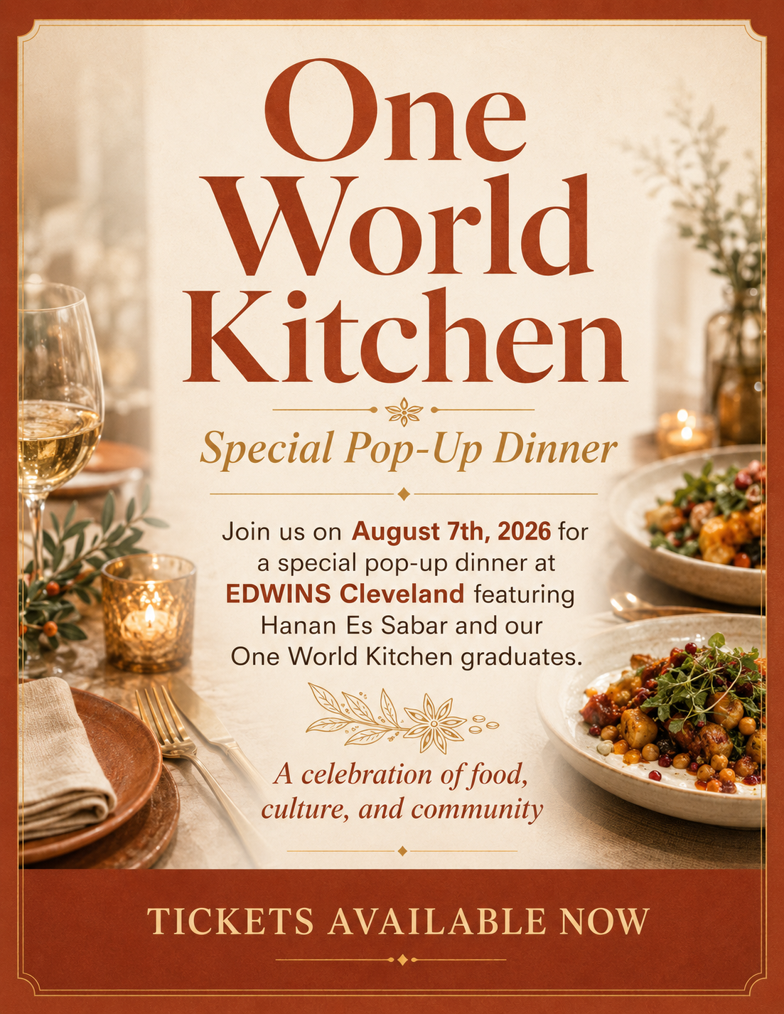 One World Kitchen Pop-Up Dinner