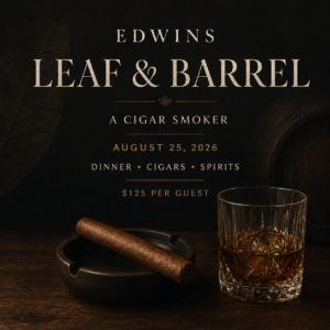 Leaf & Barrel: An EDWINS Cigar Smoker
