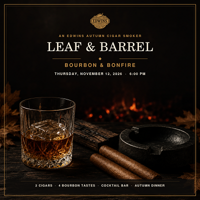 Leaf and Barrel: Bourbon and Bonfire at EDWINS Cigar Bar