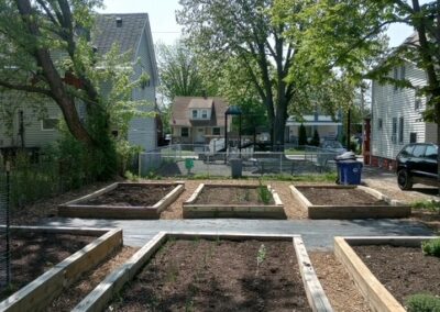 Community garden at the EDWINS campus