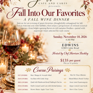 Fall Into Our Favorites: A Griffin’s Wine Dinner